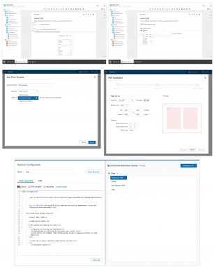 Editor pdf publish UI